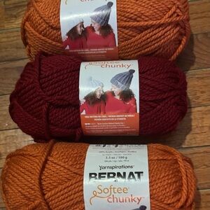 Bernat Yarn Trio in Warm Tones